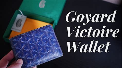 goyard mens wallet review|victoire wallet cost.